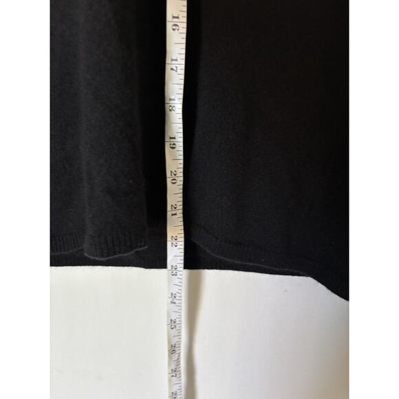 Kinross Cashmere Sweater Vneck Black Soft Womens Small - Picture 7 of 10